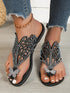 Rhinestone Flat-heeled Slippers Sandals