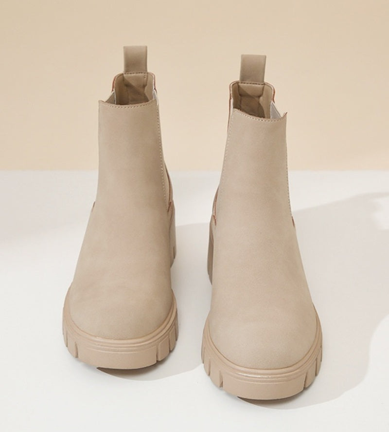 Thick Bottom Suede Martens Boots