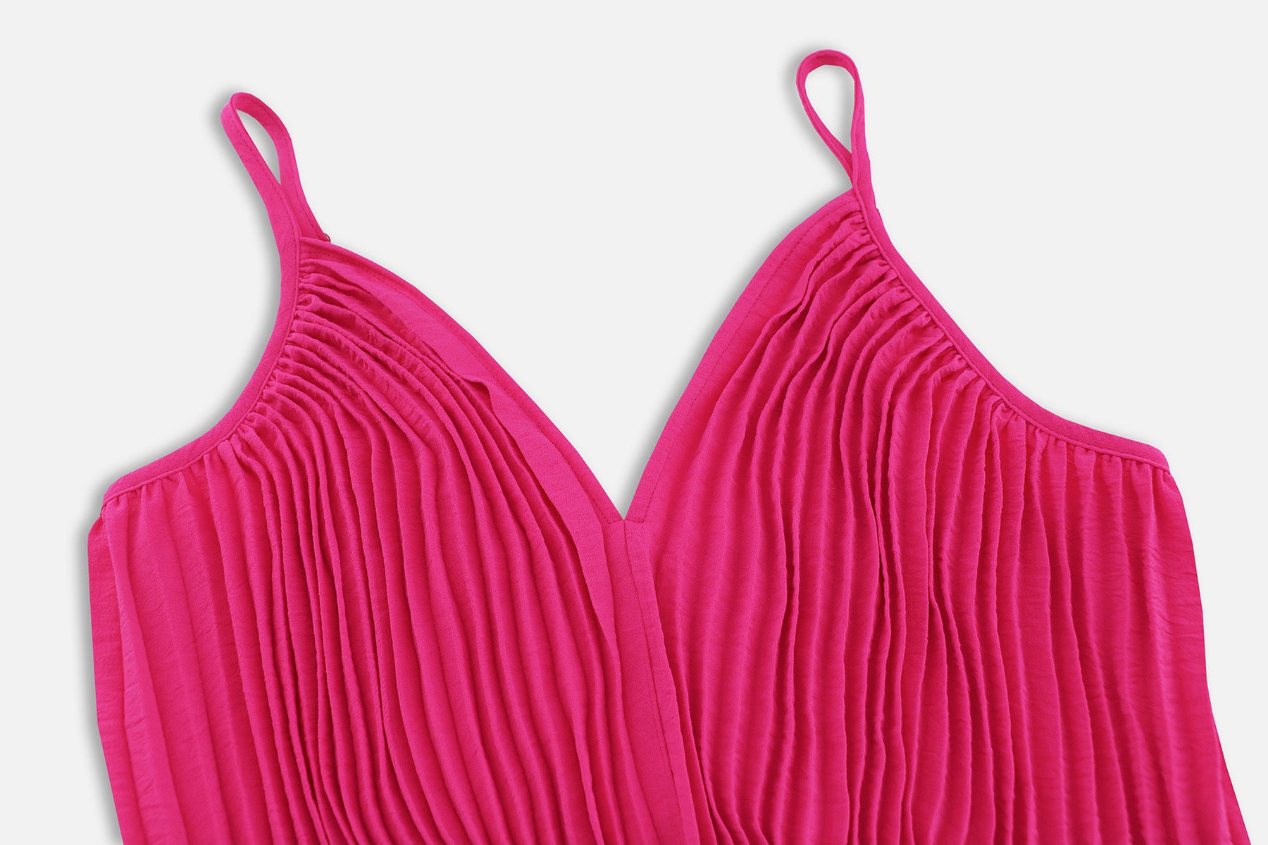 V-neck Loose Pleated Jumpsuit