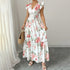 Flutter Short Sleeves Maxi Dress