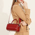 Leather Shoulder Crossbody Square Bag