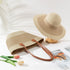 Straw Hat and Bag Two-pieces Set