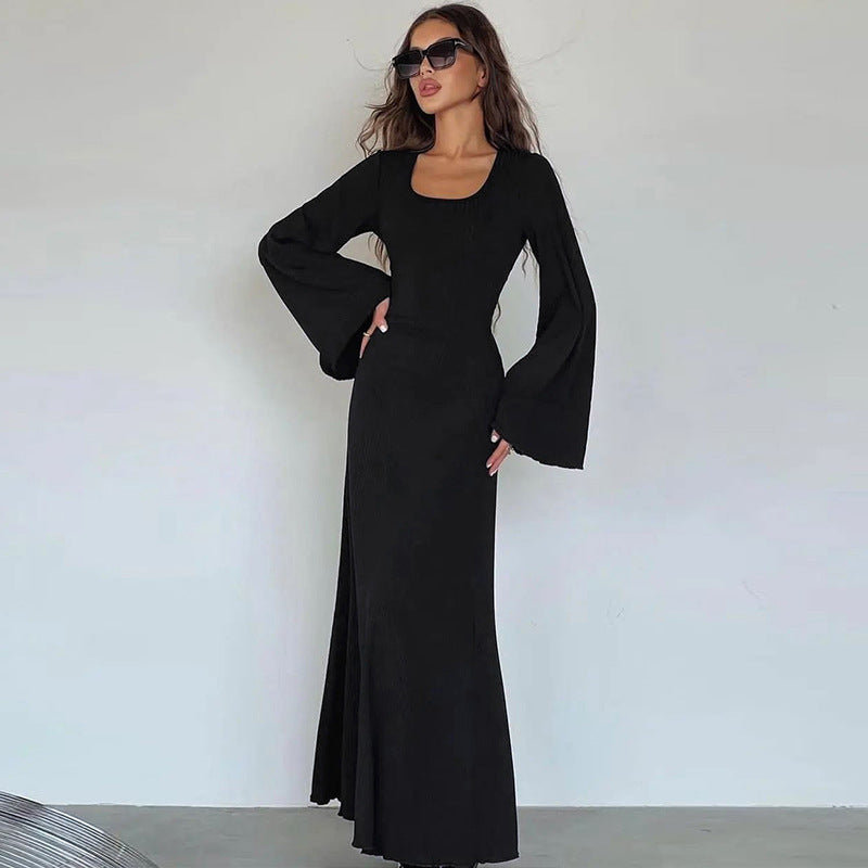 Long Bell Sleeves Chic Dresses