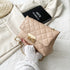 Diamond Plaid Twist Lock Bag - JEXIE