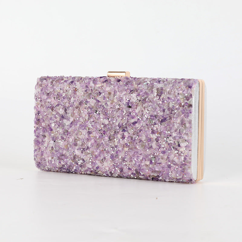 Chic Stones Texture Clutch Bag