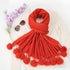 Pompoms Fall Fashion Scarf