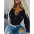 Ribbed Knit Scoop Neck Top - JEXIE