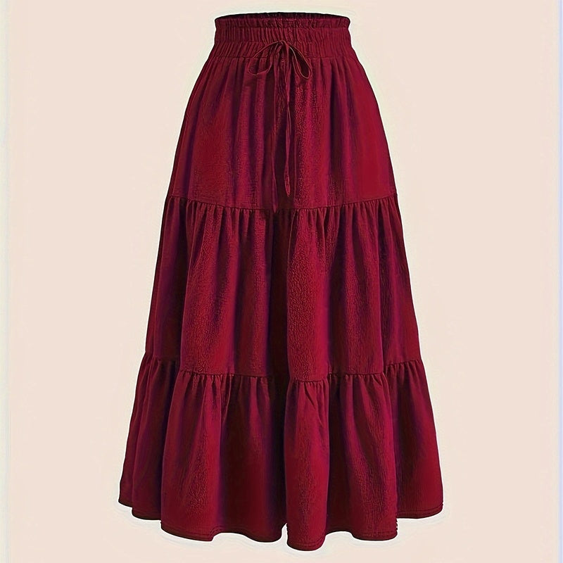High-Waist Knot Plus Size Skirt