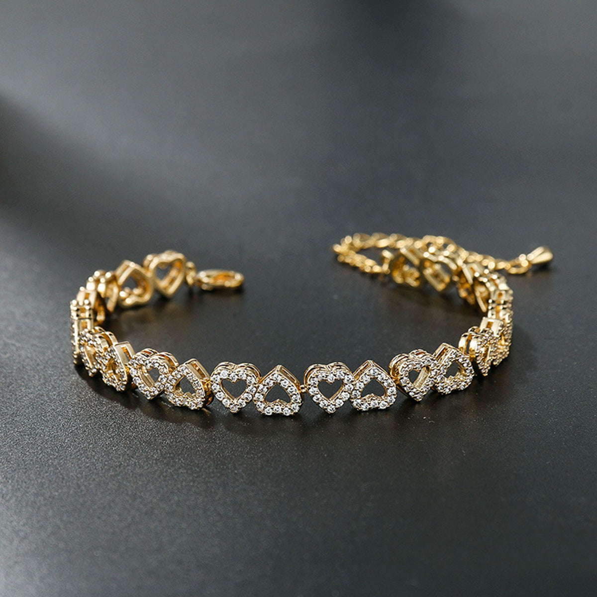 Hearts Diamond Elegant Bracelet - JEXIE