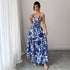 Sapphire Blue Tropical Elegant Dress