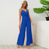V-neck Loose Pleated Jumpsuit