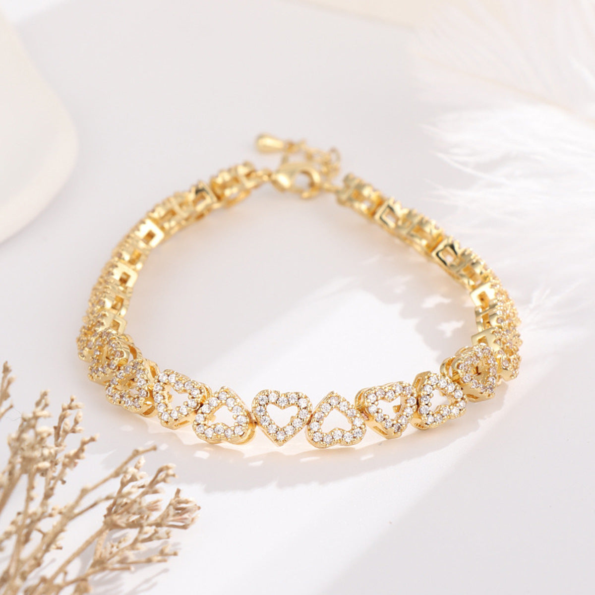 Hearts Diamond Elegant Bracelet - JEXIE
