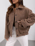 Solid Color Woolen Jacket