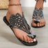 Rhinestone Flat-heeled Slippers Sandals