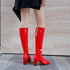 Leather Glossy Long Boots