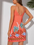 Tropical Print Simple Summer Dress - JEXIE