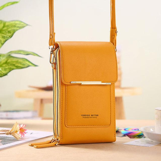 Leather Crossbody Shoulder Bag - JEXIE