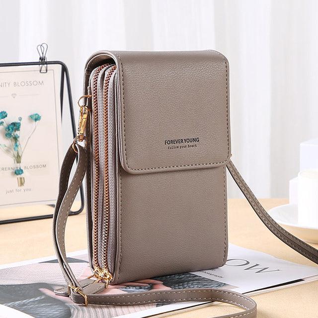 Leather Crossbody Shoulder Bag - JEXIE