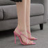 Cross Strap High Heel Pointed Sandals - JEXIE